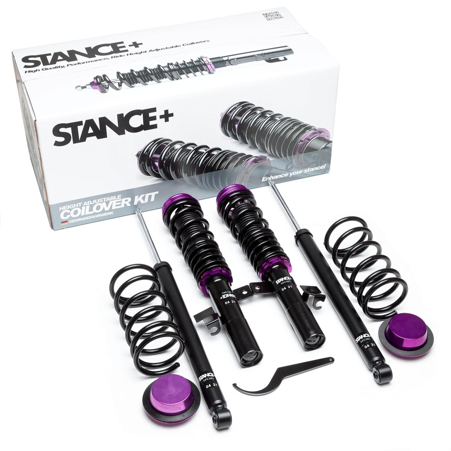 Stance+ Street Coilovers Mazda 3 BK 2WD 1.4, 1.6, 2.0, 2.3, 1.6D, 2.0D, 2.2D Excluding MPS Models (2003-2009)