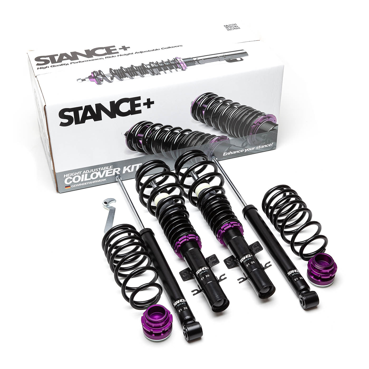 Stance+ Street Coilovers Seat Cordoba 6L Saloon 1.2 12v, 1.4 16v, 1.6 8v, 1.6 16v, 2.0 8v, 1.4TDi, 1.9TDi (2002-2008)